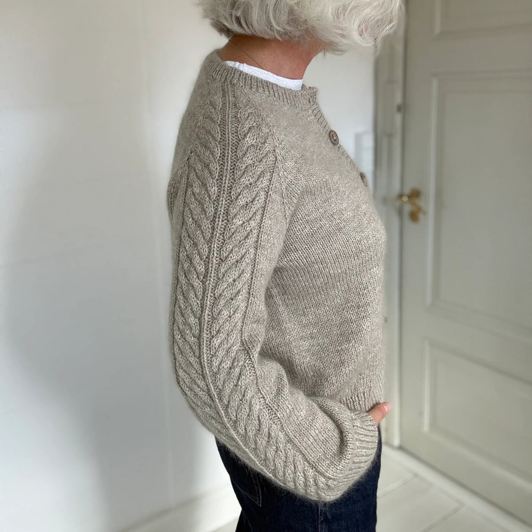 Simply Cable Cardigan Lenes Knitwear - Garnset (ohne Anleitung)