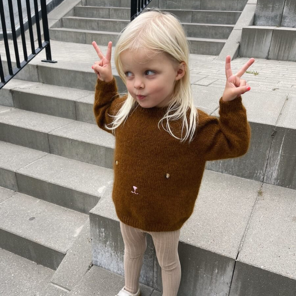 Teddybär Pullover PetiteKnit – Strickpaket