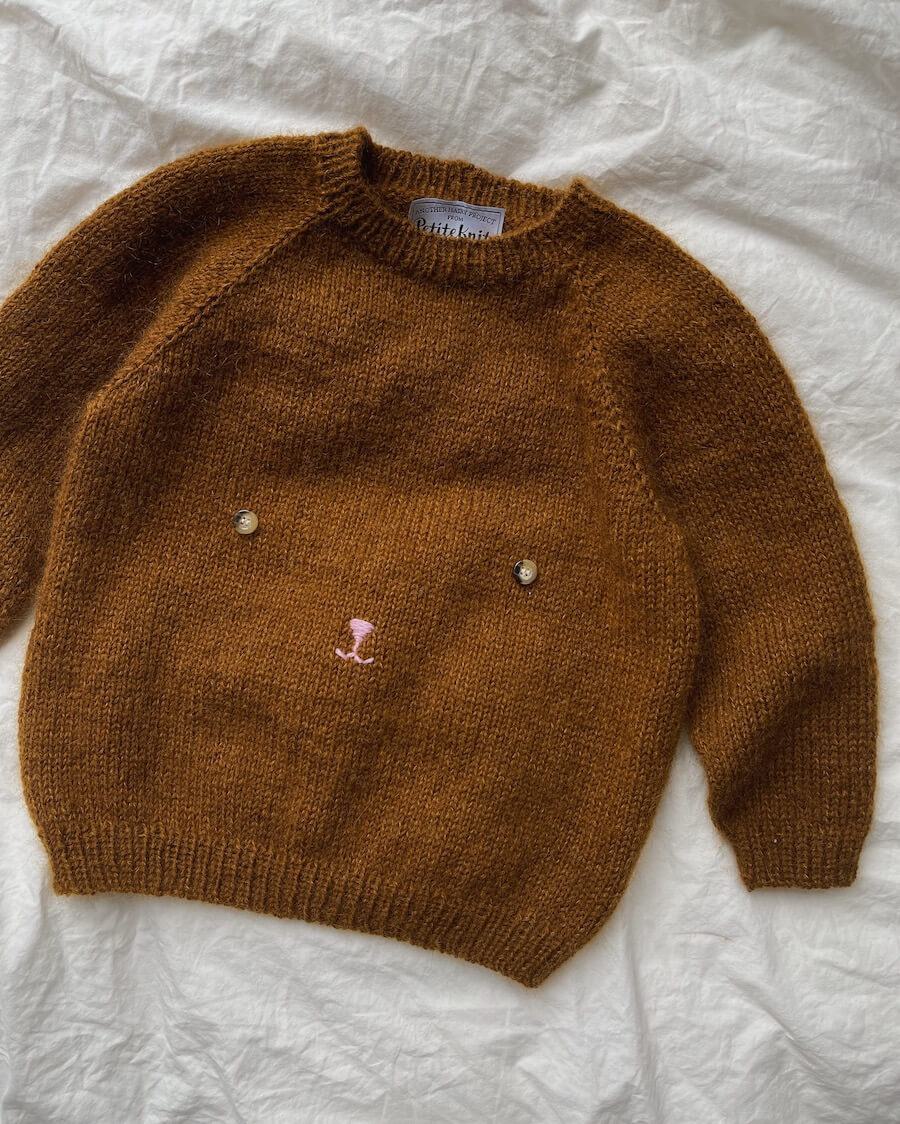 Teddybär Pullover PetiteKnit – Strickpaket