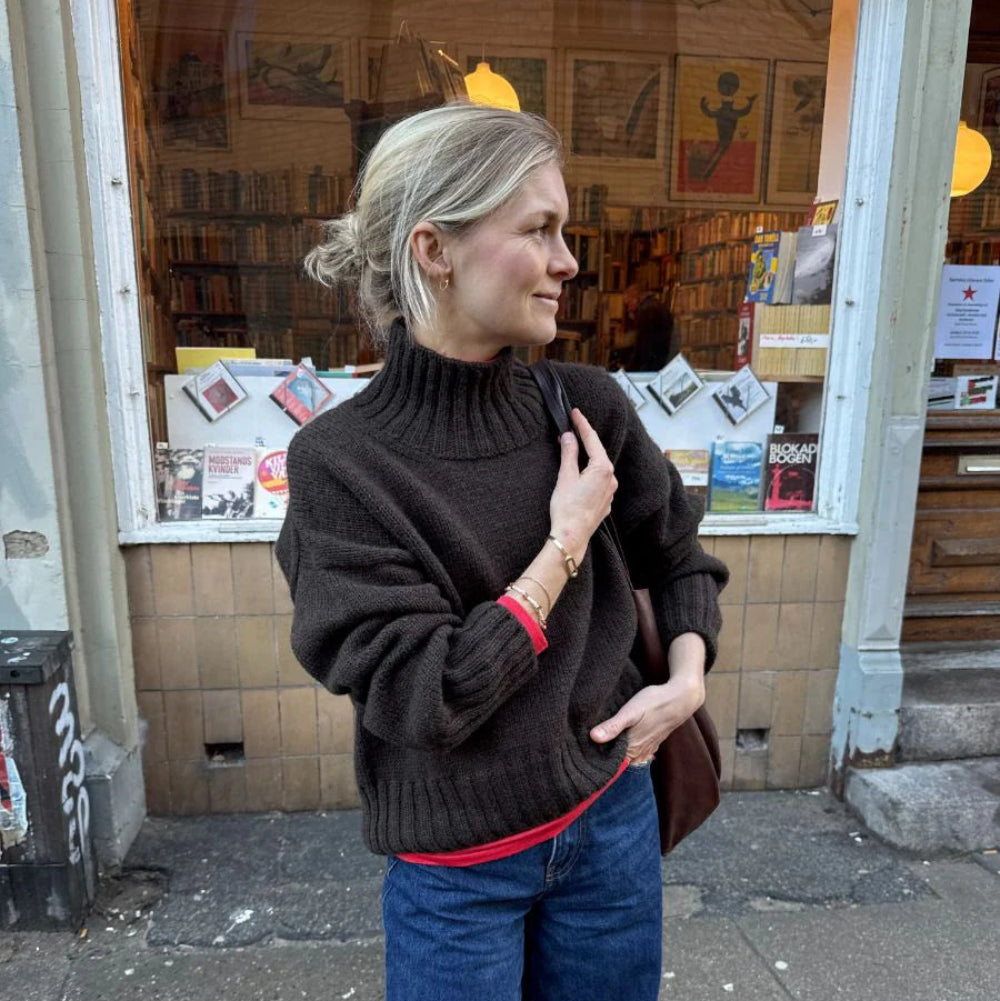 Hannah Sweater O-neck PetiteKnit - Strickset