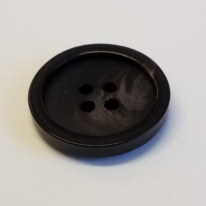 Büffelhornknopf 95 : Schwarz – 15 mm
