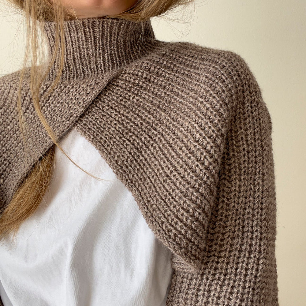 Narae Cropped Sweater AEGYOKNIT – Garnset (ohne Anleitung) Kaschmir