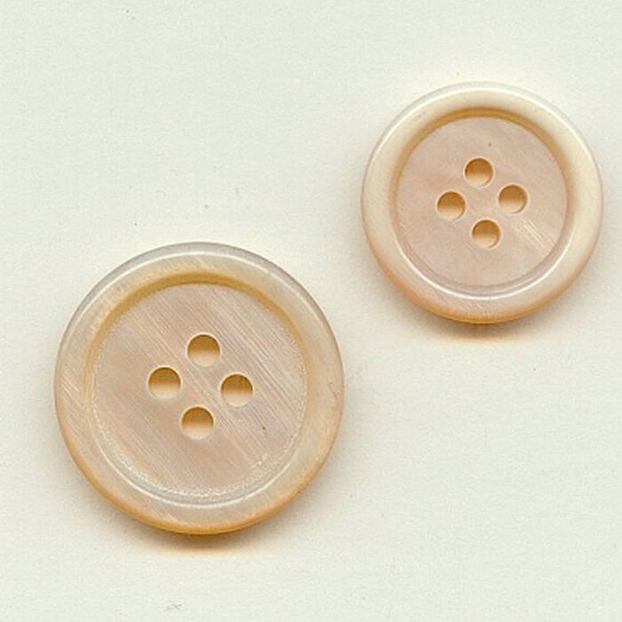 Perlhorn Büffelhornknopf 11 : Kamel – 17 mm