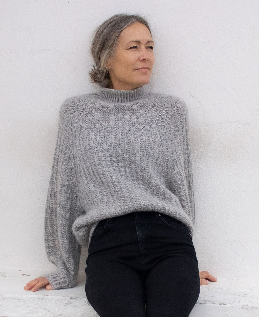 Ribbed Jumper Anne Ventzel - Garnpaket (ohne Anleitung) Kaschmir