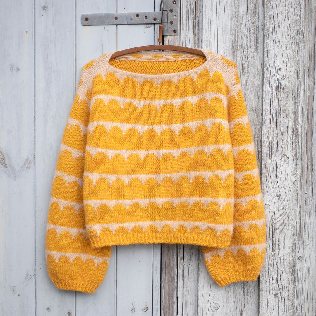 ROBINIA SWEATER Anne Ventzel - Strickpaket 2-farbig