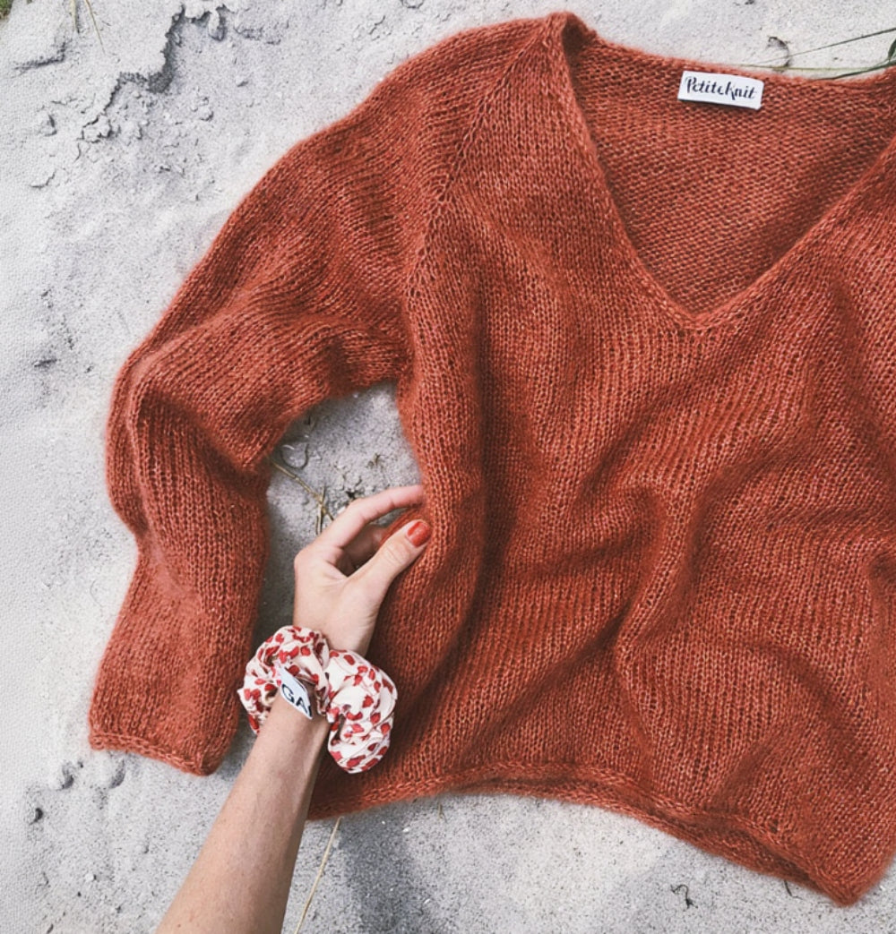 Kumulus Bluse PetiteKnit - Strickpaket Kaschmir