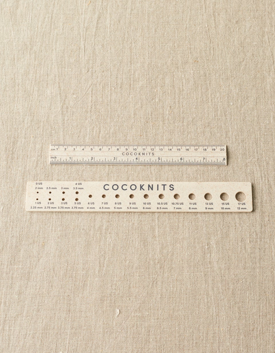 Cocoknits – magnetisches Lineal und Nadelmaß