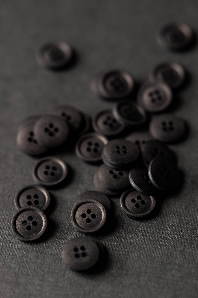 Merchant & Mills - Baumwollknopf schwarz 15 mm