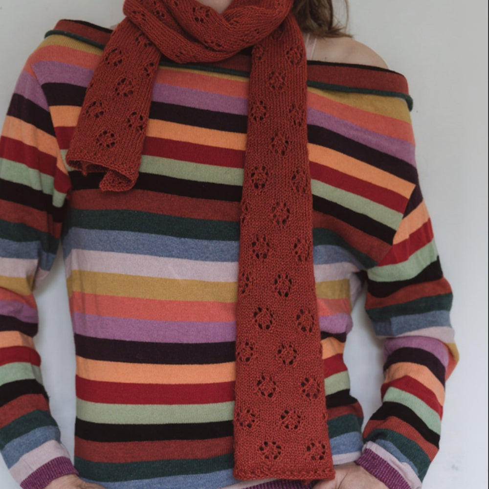 Schal Anemone (Alba) - Strickpaket