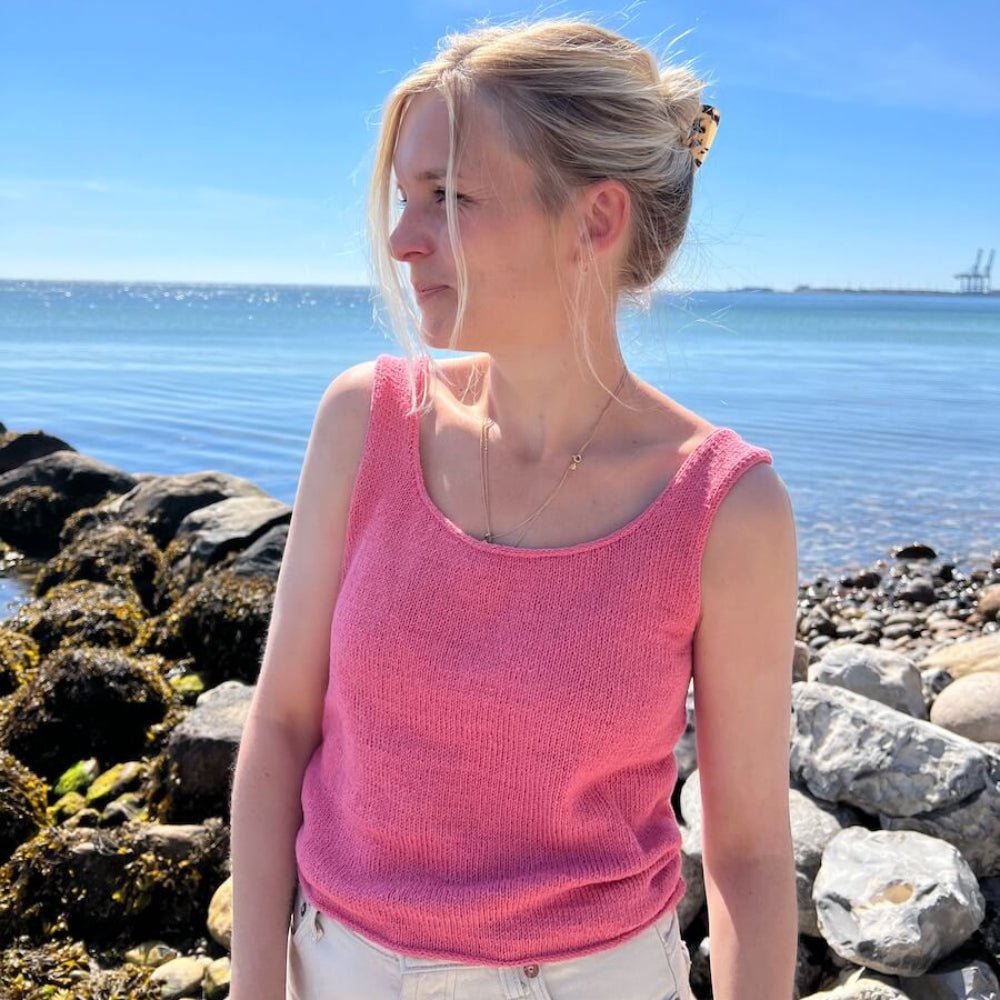 June Top light PetiteKnit - Strickpaket Kaschmir