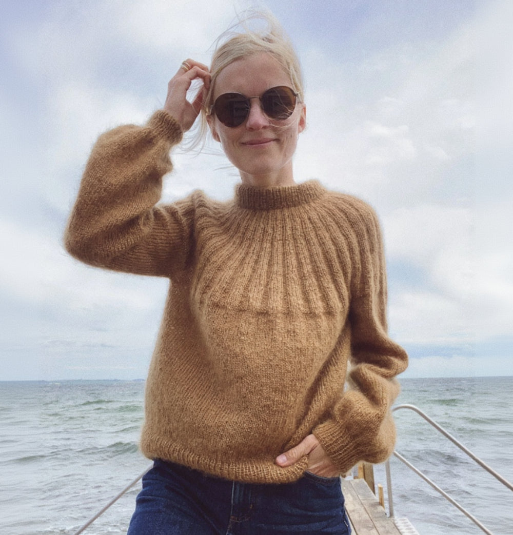 Sunday Sweater - Mohair Edition PetiteKnit - Strickpaket Mohairseide