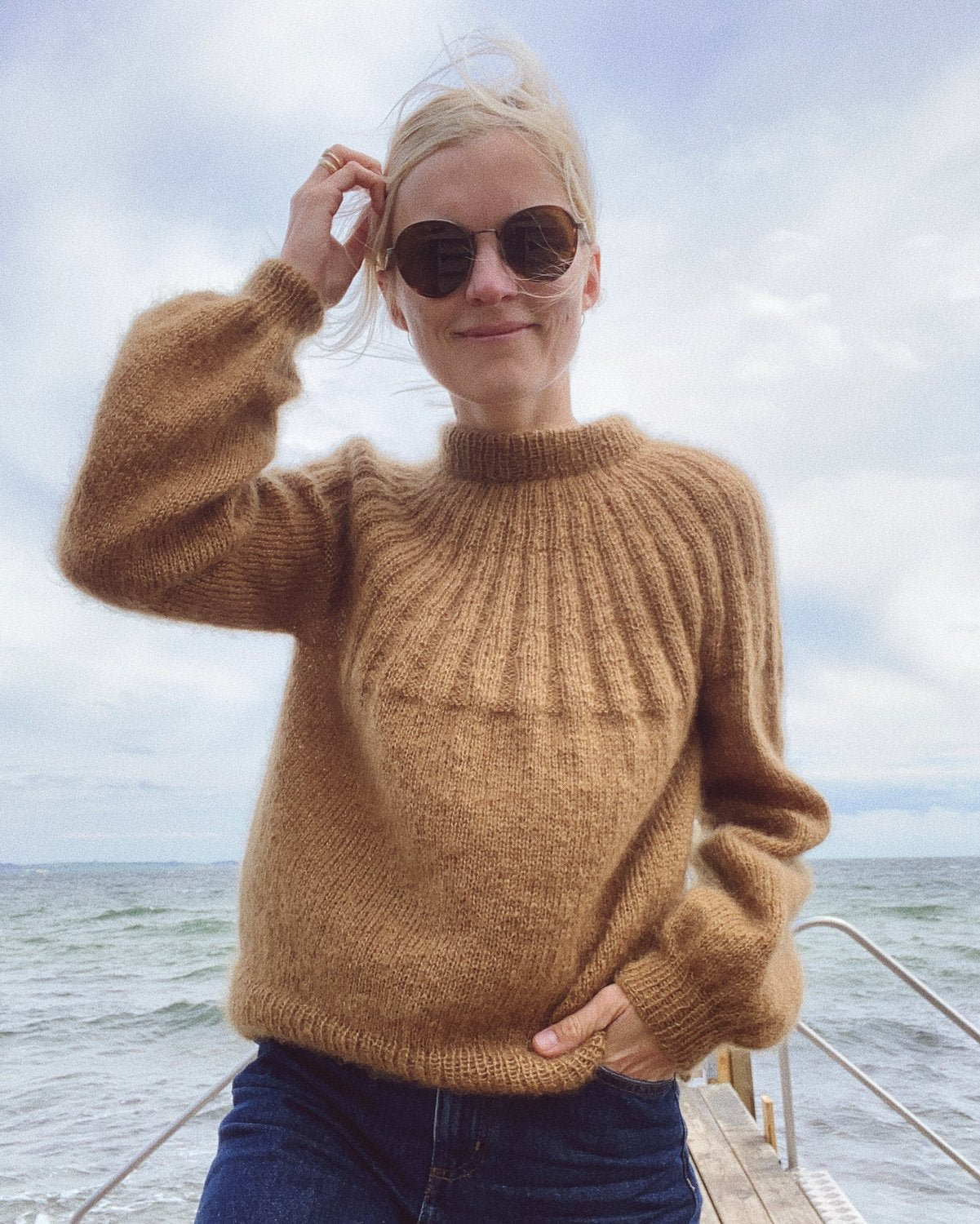 Sunday Sweater - Mohair Edition PetiteKnit - Strickpaket Mohairseide