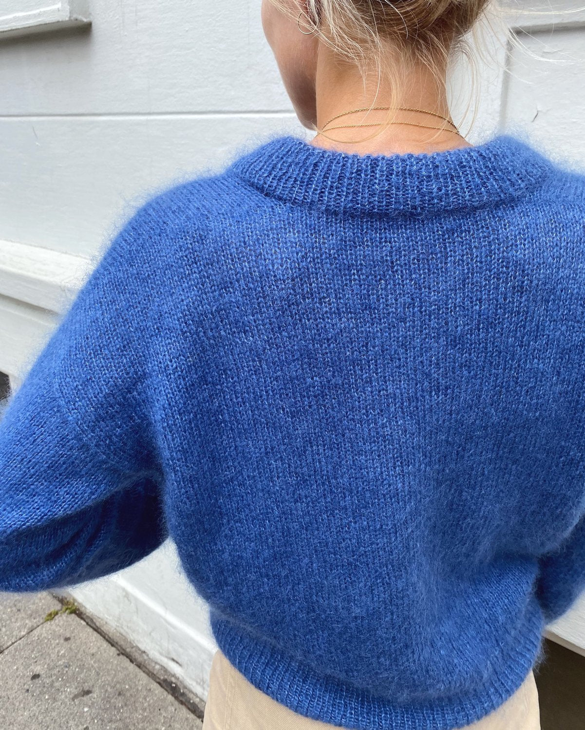 Stockholm Sweater V-Ausschnitt PetiteKnit - Strickpaket Mohairseide